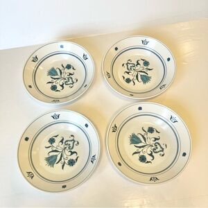 VTG Noritake Progression China BLUE HAVEN 9004 Japan Bowls Set of 4